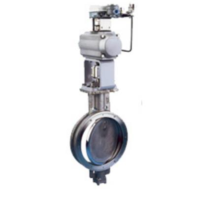 China Wafer Type Eccentric Butterfly Valve Chrome Plated / Stellited Disc Treatment for sale