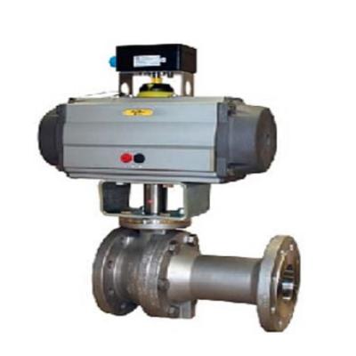 China Lightweight Pneumatic Speed Control Valve Alloy / Steel Pneumatic Supply Ball Valve for sale