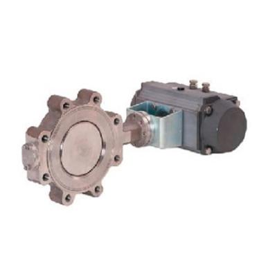 China DIN Version Pneumatic Control Valve Butterfly Control Valve NPS 3 - NPS 32 Size for sale