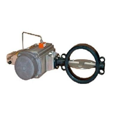 China EPDM Lining Air Operated Butterfly Valve Accurate Metal Material DIN Version for sale