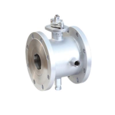China ASME B16.34 Soft Seal Flange Connected Jacketed Ball Valve for sale