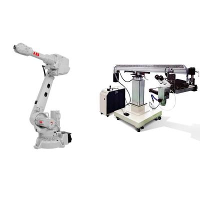 China 6 Axis robot arm IRB2600 reach 1650mm IP67 industrial robot with laser welding machine for sale