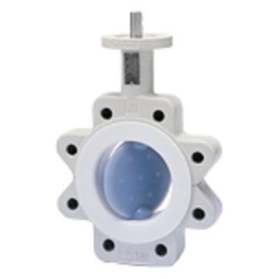 China Neotecha NeoSeal Lined Butterfly Valve with Manual Actuator Butterfly Valve for sale