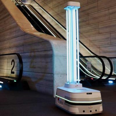 中国 Geek+ AGVのロボット紫外線のスマートな紫外線消毒のロボット公衆衛生の保護者 販売のため