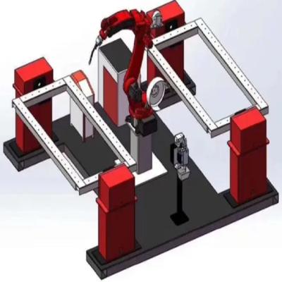 Chine Positionneur rotatoire de robot de soudure à l'arc électrique d'axe de H 2 avec du CO2 de magnétique du robot MIG de Yaskawa à vendre