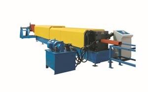 China Steel Profile Roll Forming Machine , 444mm Coil Width Gutter Making Machine for sale