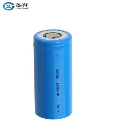 China 32700 LiFePO4 Cylindrical Cells 3.2V 6000mah Rechargeable For Three Wheel Electric Vehicle for sale
