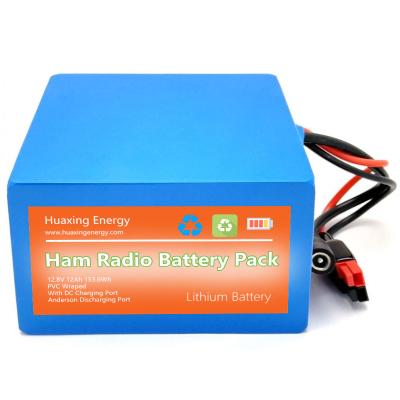 China 12Ah Capacity 12 Volt Lithium Battery Pack PVC Wraped For Ham Radio Communication for sale