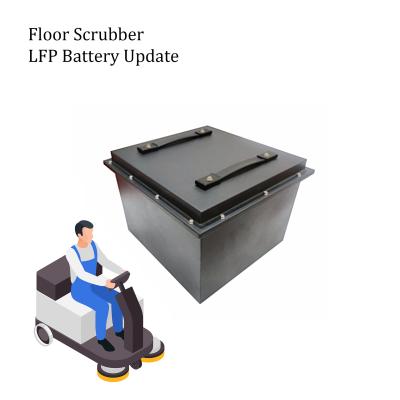 China 24V 36V 12V Floor Scrubber And Sweeper Batteries 25.6V 100Ah Lithium LFP Battery for sale