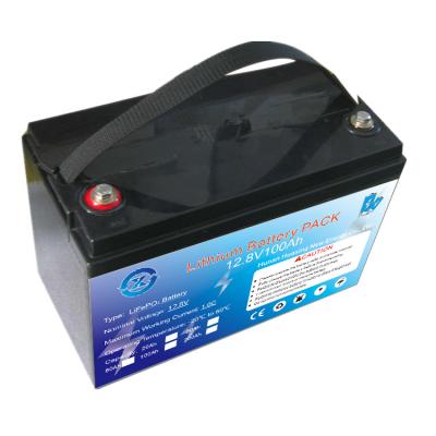 China Deep Cycle 12V 100AH Bluetooth Lithium Battery for sale