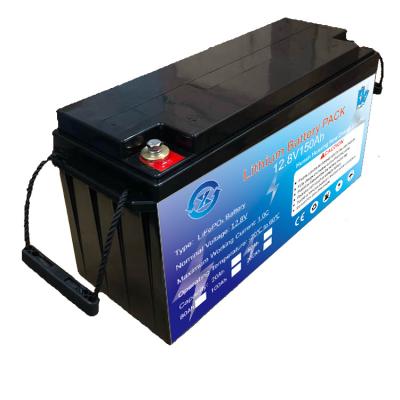 China Deep cycle Storage Batteries 12.8V 150Ah for off grid solar power system for sale