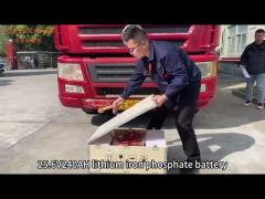 25.6V 240AH LiFePo4 batterijpakket voor vrachtwagen airconditioning