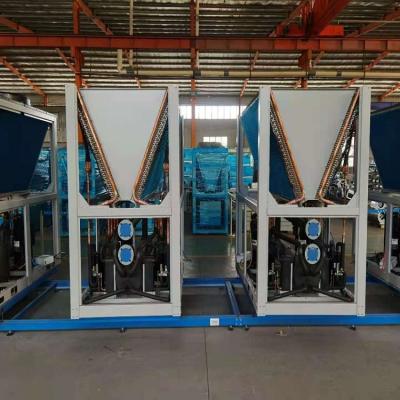 China 150 KW Industrial Modular Packaged Chiller Units Carrier Scroll Chiller Air Conditioner for sale