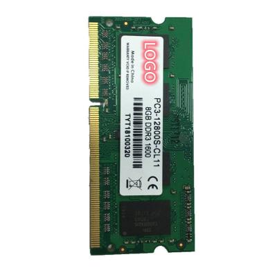 China Notebook RAM DDR3 Support OEM 2gb 4gb 8gb 1066MHZ 1333MHZ 1600MHZ Memory for sale