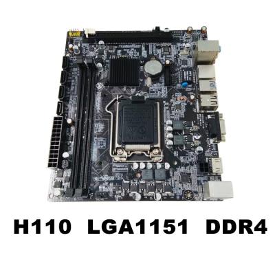 China ATX H110 ITX Motherboard Socket LGA1151 2x1.35V Dual Channel DDR4 32G Gaming Motherboard for sale