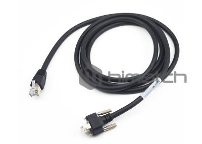 China 6.2mm Cable OD Gige Vision Cable , RJ45 Ethernet Cable With Thumbscrews for sale