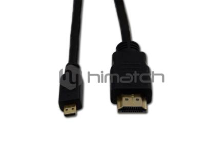 China Cl3 Rated HDMI Cable / Micro HDMI D TO HDMI A Cable 3ft 6ft 10ft For Camera for sale