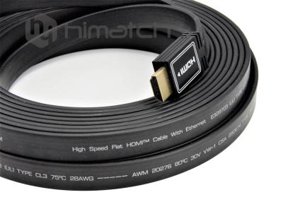 China UHD 3840 4K Flat Hdmi Cord HDMI A to A Plug CL3 Rage for TV LCD Display Projector for sale