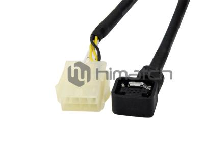 China Black Servo Motor Cable Connectors Highly Flexible For Signal Transmission for sale
