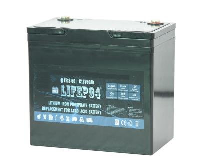 China ABS Portable Backup Power Lithium Battery Lifepo4 12v 50ah for sale