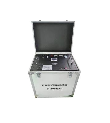 China 51.2v Portable Backup Battery 100ah Cooper Emergency Battery Pack for sale