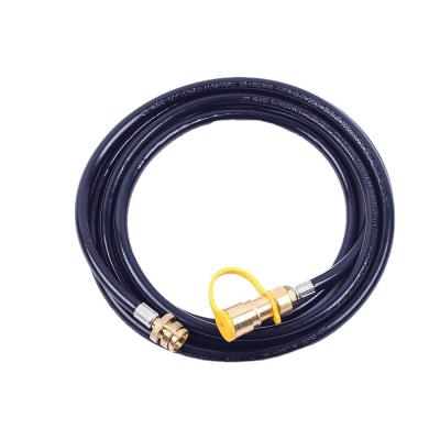 China Black Rubber BBQ Grill Hose for Upper Welding Hose Propane Quick Connect Caravan for sale