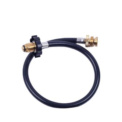 China Motorhomes Tank RV Camping Black LPG Propane Brass Adapter Hose Kit 5 ft and 12 ft Hose for sale