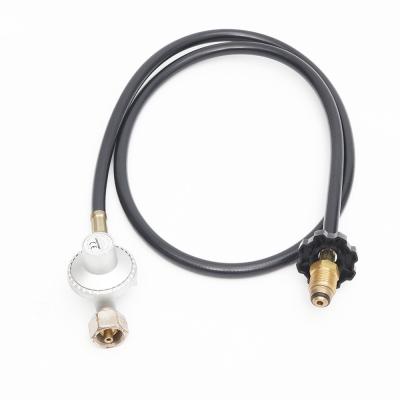 China Industrial Rubber Gas Propane Welding Hose with Brass Adapter and Industrial Regulator for sale