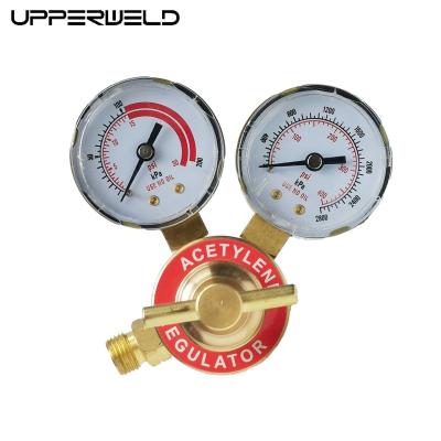 China Acetylene Regulator Welding Gas Gauge Dual Stage Pressure Reducer for Welding Kits for sale