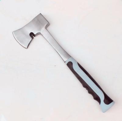 China 500g stee Axe(XL0144), polishing surface and rubber tube handle, durable and safe hand cutting tools for sale