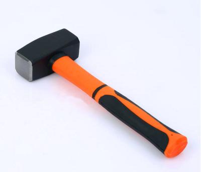 China Forged steel Stoning Hammer(XL0064) with painted surface and rubber handle, durable quality for sale