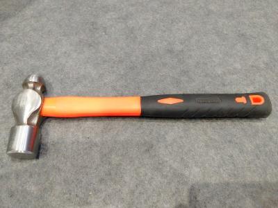 China Ball pein hammer(XL0051-2) with polishing surface, colors rubber handle, durable quality and good price for sale