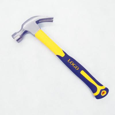 China 16OZ Forged Carbon Steel Materials Claw Hammer With Yellow Color Grade A Plastic Handle(XL0014-YELLOW) for sale
