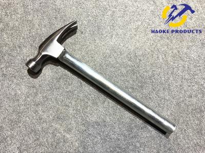 China 16OZ Size Forged Carbon Steel Materials Claw Hammer with chrome plated surface steel handle for sale
