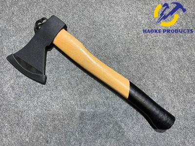 China 600G Size Forged Steel Materials Axe with Natrual color wooden handle and hook for sale