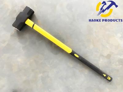 China 8LB-20LB Size Carbon Steel Materials Sledge Hammer With Yellow Color Plastic Handle (XL0126) for sale