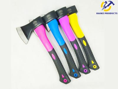 China 600G Size Forged Carbon Steel Materials Throwing Axe With Color TPR Handle (XL0136) for sale