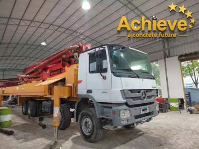 China Light And Efficient M46-5 Putzmeister Used Concrete Pump Truck Mounted for sale