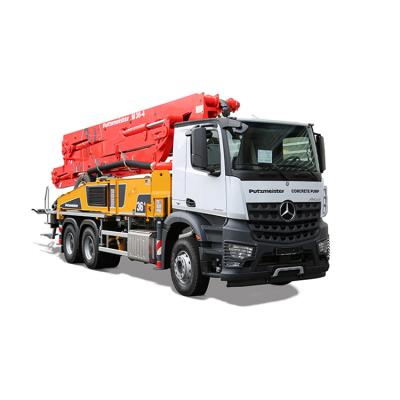 China Heet verkoop gebruikte pompen m36-5 4141 Putzmeister vrachtwagen-opgezette concrete pompauto Te koop