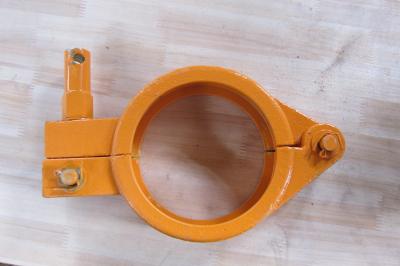 China 125A ZOOMLION Concrete Pump Parts Steel 125mm Bolt Type Clamps for sale