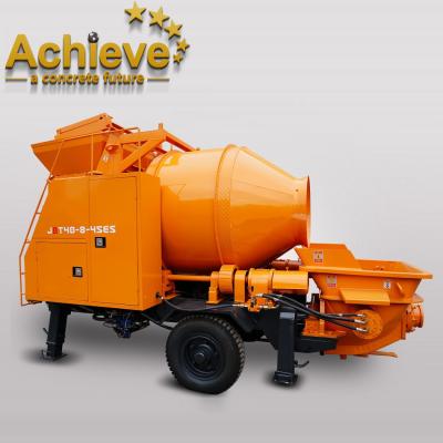 China AI-40JBC  Trailer NEW Concrete Pump Mobile Self Loading With Mixer Cement Mixer JBC40/450 for sale