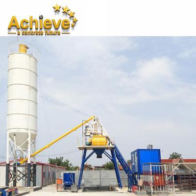 China HZS25 Stationary Concrete Batching Plant Ready Mixed 1.2m JS500 for sale