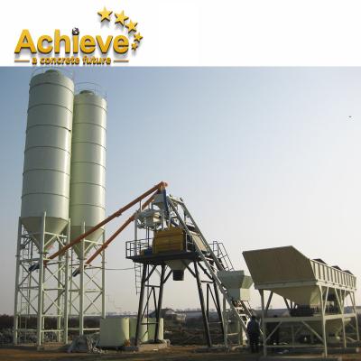 China JS500 HZS25 Concrete Mixing Plant Stationary Ready Mixed 3.8m for sale