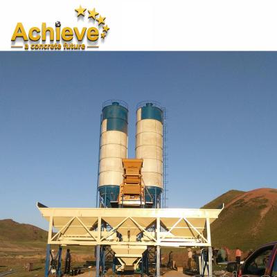 China HZS35 Stationary Concrete Batching Plant Ready Mixed JS750 3.8m for sale