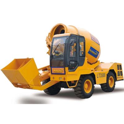 China Diesel Engine Mobile Concrete Mixer 3.5m3 Capacity Self Loading YC4125Z 92kw for sale