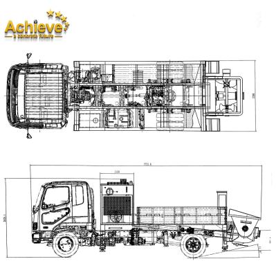 China PTO Driven Truck Mounted Concrete Line Pump AI-50CLPP 40M³/H For Australia for sale