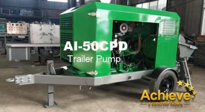 China AI-50CPD NEW Concrete Pump Trailer Mounted OEM PUTZMEISTER TK70 20M3/H for sale