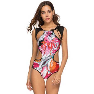 China Women Sexy  Printed Bikini Set Push-Up Padded Bow Swimwears Swimsuit Beachwear Sexy Women's Swimsuits Bather Swimwear for sale