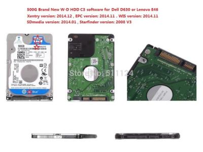 China Brand New 500G WD MB Star C3 HDD Software Added W204 And Offline Coding 2014.12 Xentry DAS for sale