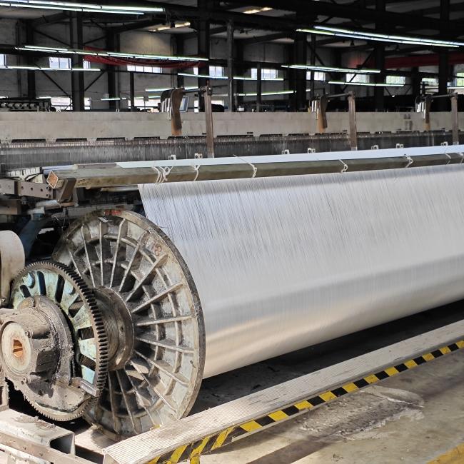Woven geotextile installation in civil engineering application